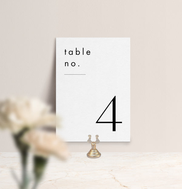 The Courtney Table Number
