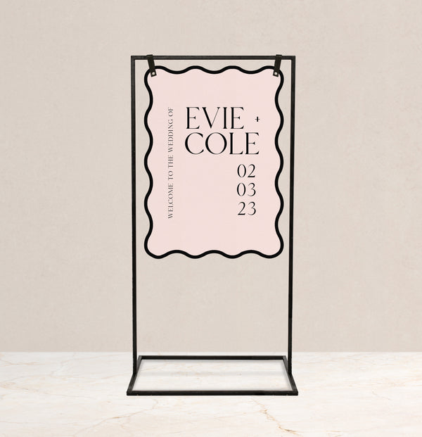 The Evie Welcome Sign