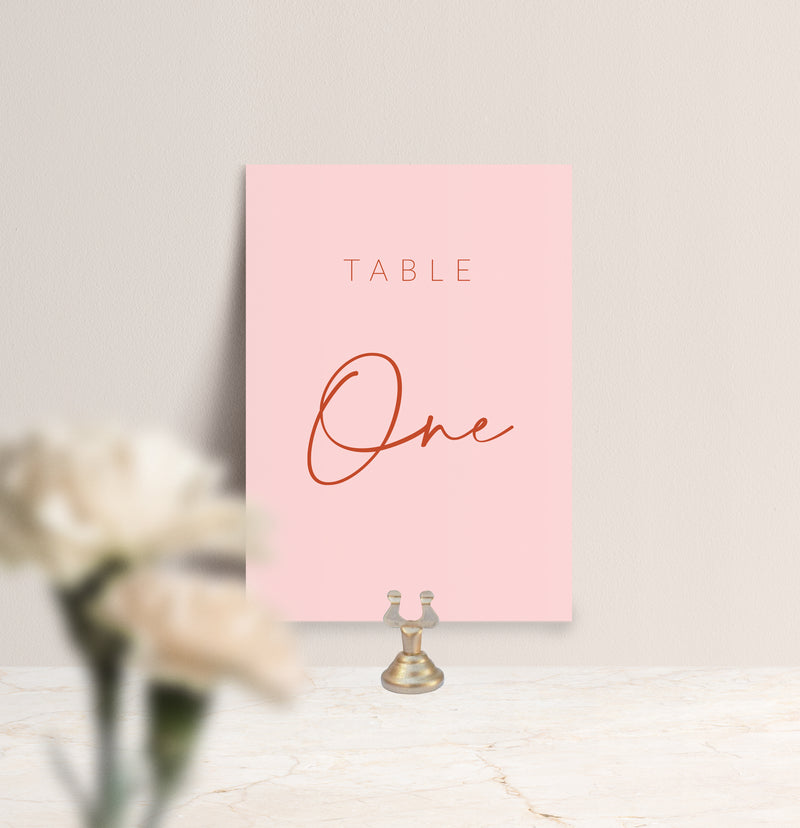 The Isabella Table Number