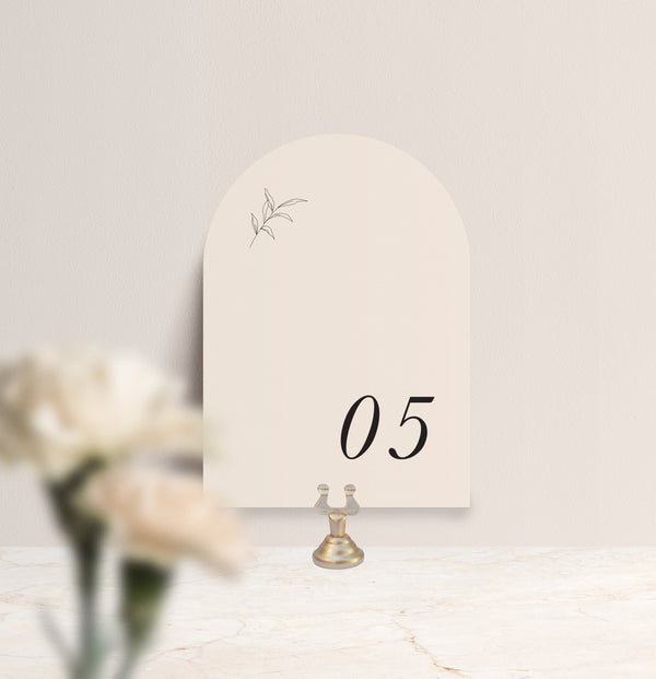 The Olivia Table Number