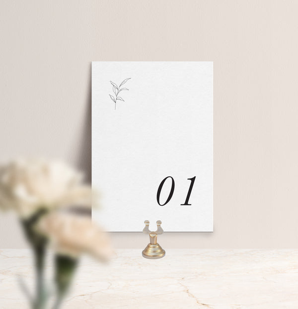 The Olivia Table Number