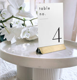 Number Stand - Gold - Set of 10