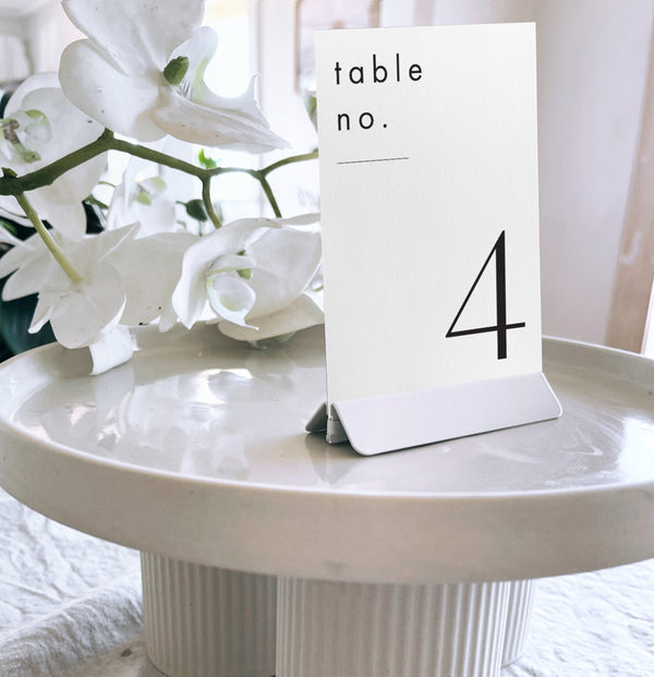 Number Stand - White - Set of 10