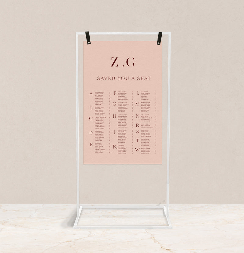 The Zara Seating Chart